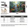 2D flat 1pc tropical rainforest parrot polyester background suitable for photography parties home event decoration