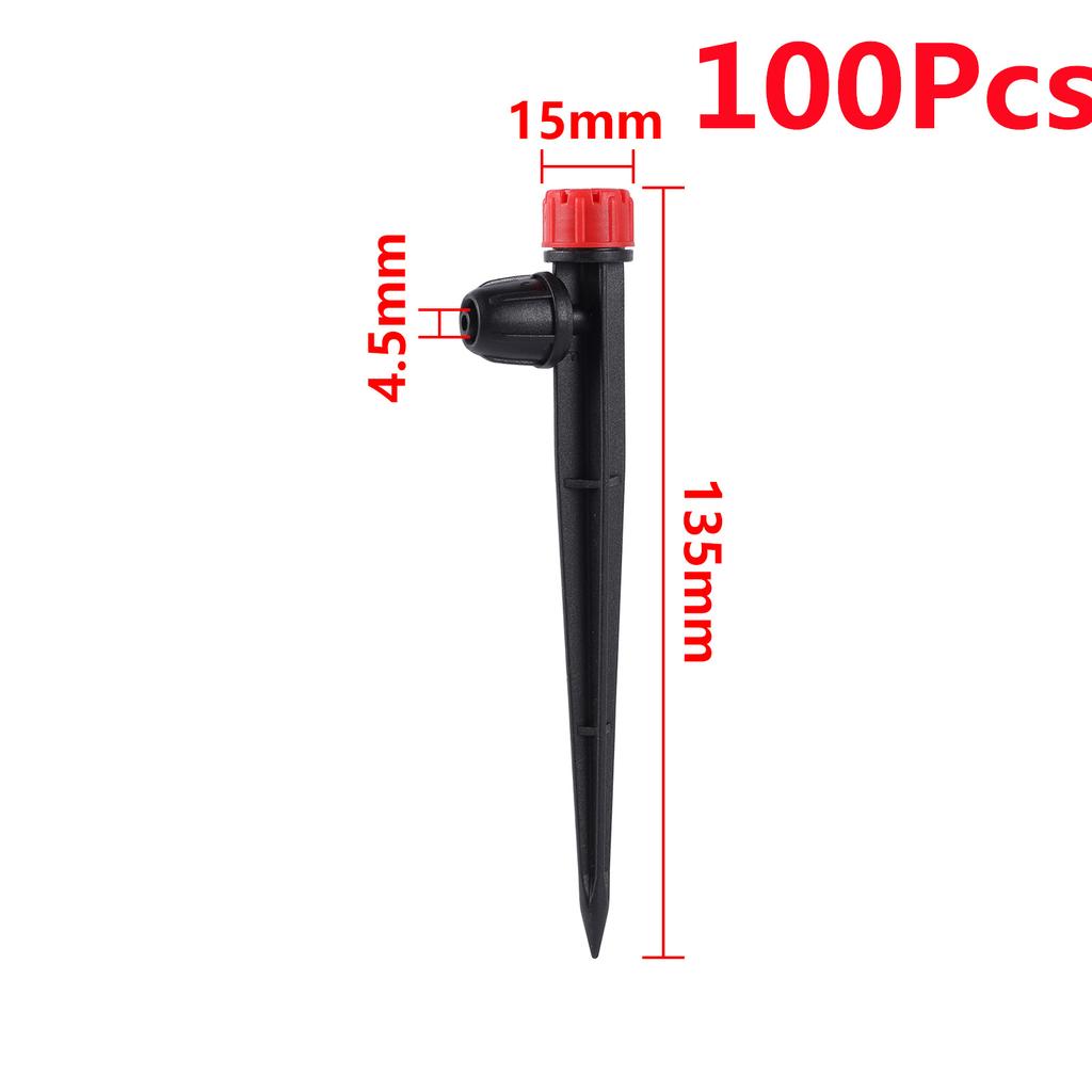 5/20/50/100Pcs 8 Hole Spiked Dripper Flow Adjustable Stream Sprinkler Garden Greenhouse Automatic Watering Irrigation Emitter