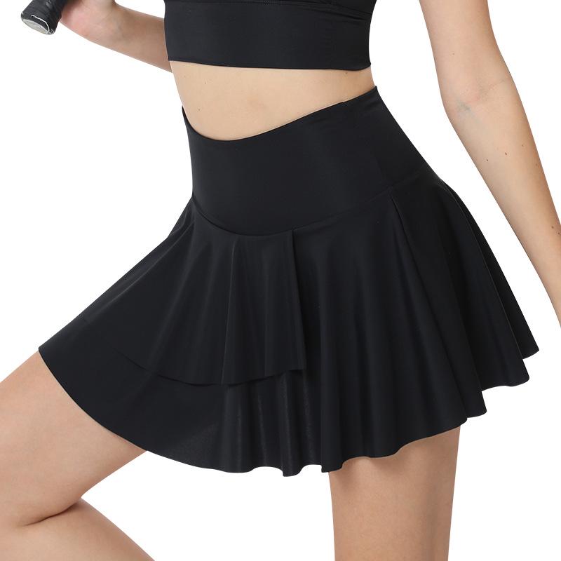 Женская юбка-шорты для мультиспорта: Двойной слой для тенниса, бадминтона, бега, йоги, гольфа и фитнеса.