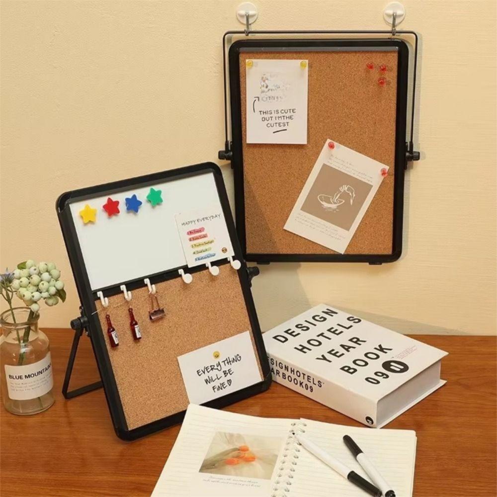 Вращающаяся доска объявлений с булавками, магнитная войлочная доска для записей на стену, настольный декор