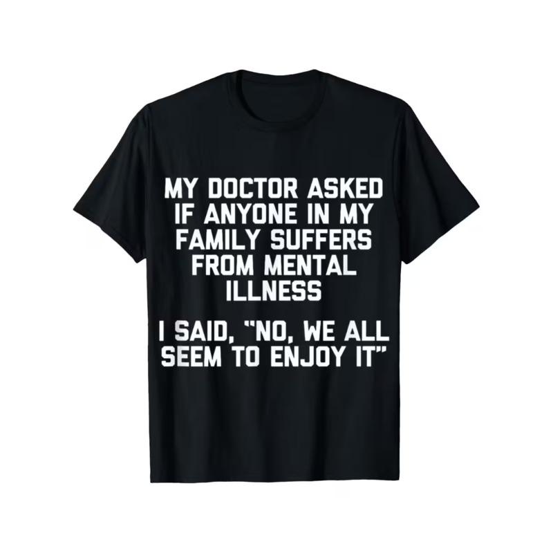 Funny My Therapist Gave Up Unisextal Health Awareness TShirt Humorous Gift Casual Tee with Therapist Humor for Daily Wear