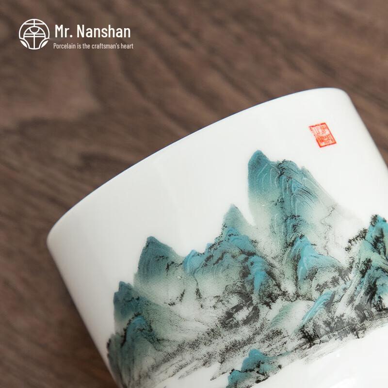 Mr. Nanshan Thousand-Mile Rivers and Mountains Ceramic Travel Tea Set