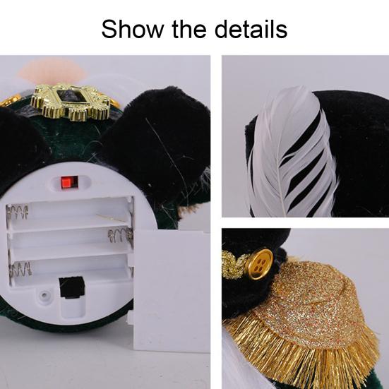 Light Up Christmas Gnome LED Christmas Plush Soldier Gnome Doll Glowing Faceless Dwarf Ornament for Home Table Decor