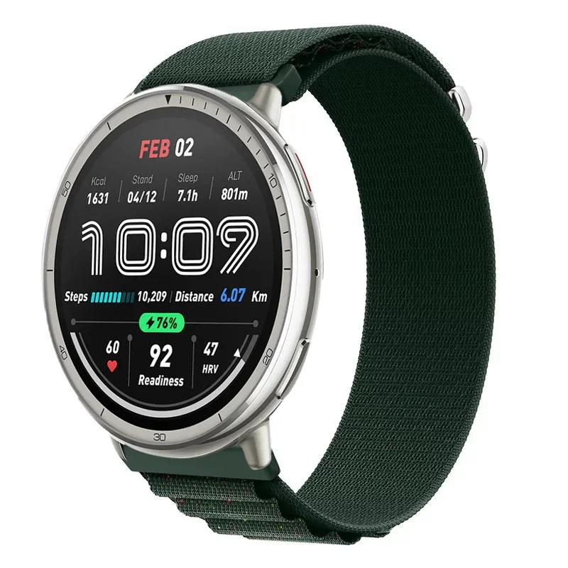 20 мм 22 мм Альпийский нейлоновый ремешок-петля для Amazfit Active 2 GTS 4 Min Спортивный браслет Ремешок для Amazfit Bip 6 5 GTR 4 3 Балансирующий браслет