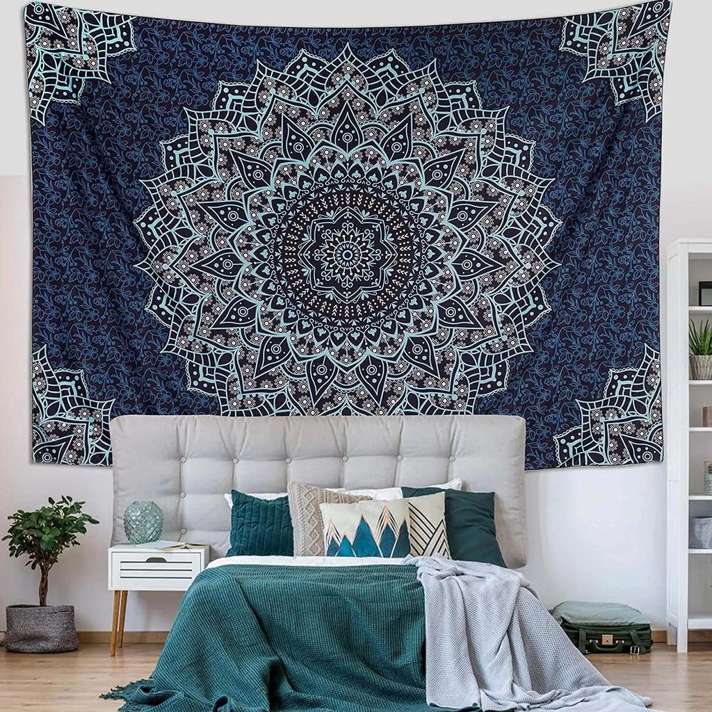 Mandala Tapestry Indian Wall Tapestry Hippie Room Decor Bohemian Psychedelic Tapestry Aesthetic Room Decor Decoration