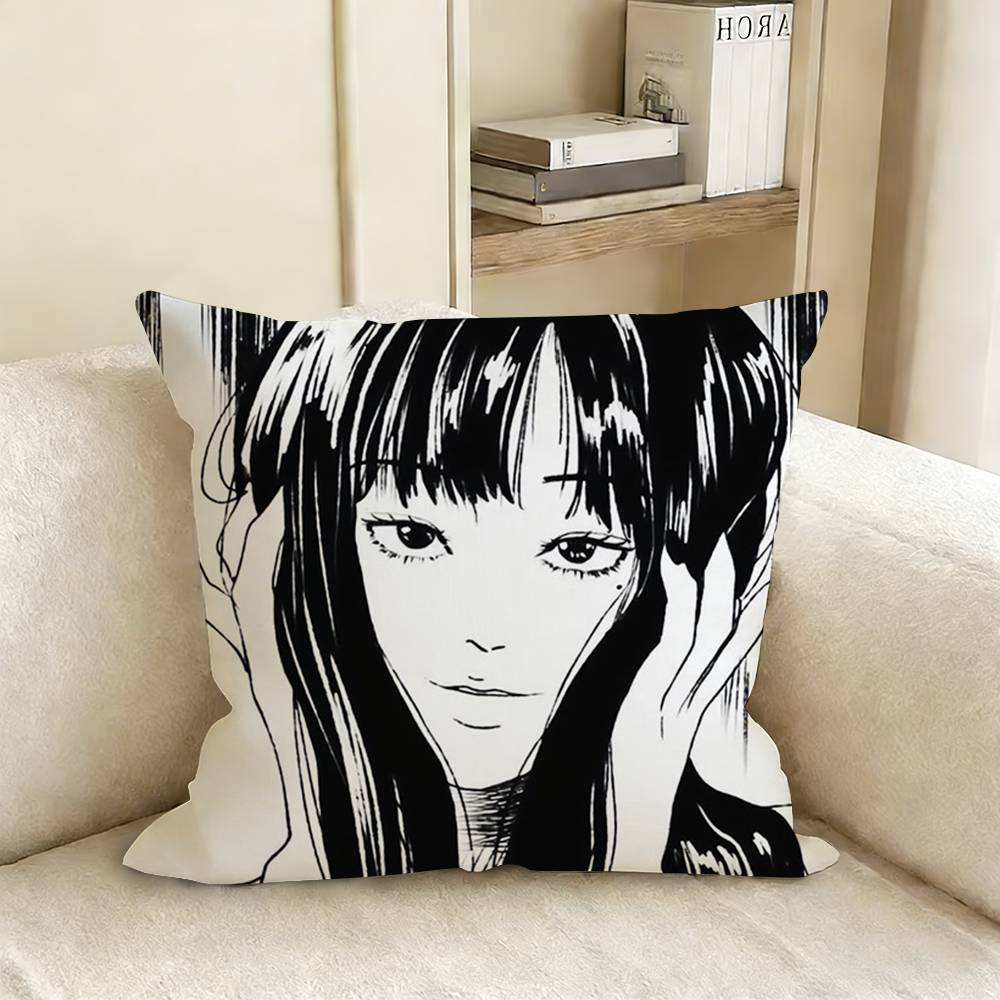 T-Tomie Junji Ito Pillow Cover Sofa Cushion Cover Home Room Decoration Children Gift
