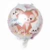 Мультяшная звезда Dailu Balloon Столовая посуда Фиолетовая тематика Девушка День рождения Украшения Цифровые украшения из воздушных шаров