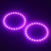 DC12V 10W 2 * 80MM RGB Multi-colored LED Angel Eyes Halo Ring SMD5050 with Remote Control Brightness