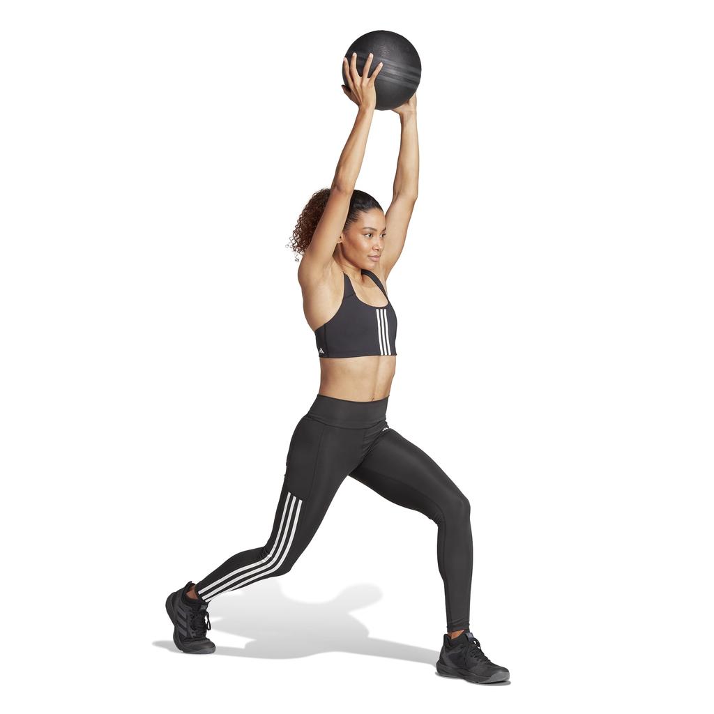 Спортивные леггинсы Optime 3 Stripes Full Length Leggings KLS66 Black [Adidas] Женские (IT9105) Ж/М