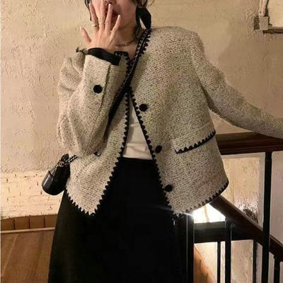 Куртка Xiaoxiangfeng женская весна и осень мода новый темперамент светская львица французский ниша топ высокого класса короткий стиль модный