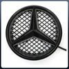 Автомобильная наклейка Для Mercedes Benz Серебристо-черная Светодиодный значок OE Звезда для передней решетки автомобиля Освещаемый логотип Звезда Для Mercedes Ben