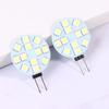 2 шт. светодиодная лампа G4 круглая прожекторная лампа 180 градусов Dc12V 5050 Smd 1 Вт 1,5 Вт 2 Вт теплый холодный белый свет замена галогенной лампы