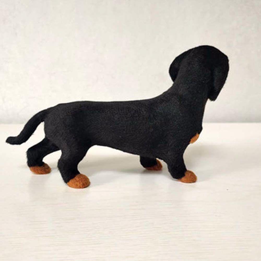 Emulational Child Gift Puppy Handcrafted Realistic Pet Animals Dog Model Dachshund Simulation Toy