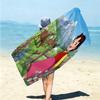 1Pc Girl Pink Dress Beach Towel Microfiber Beach Towel Thin Absorbent For Beach Swimming Yoga Bath Sports 0917184