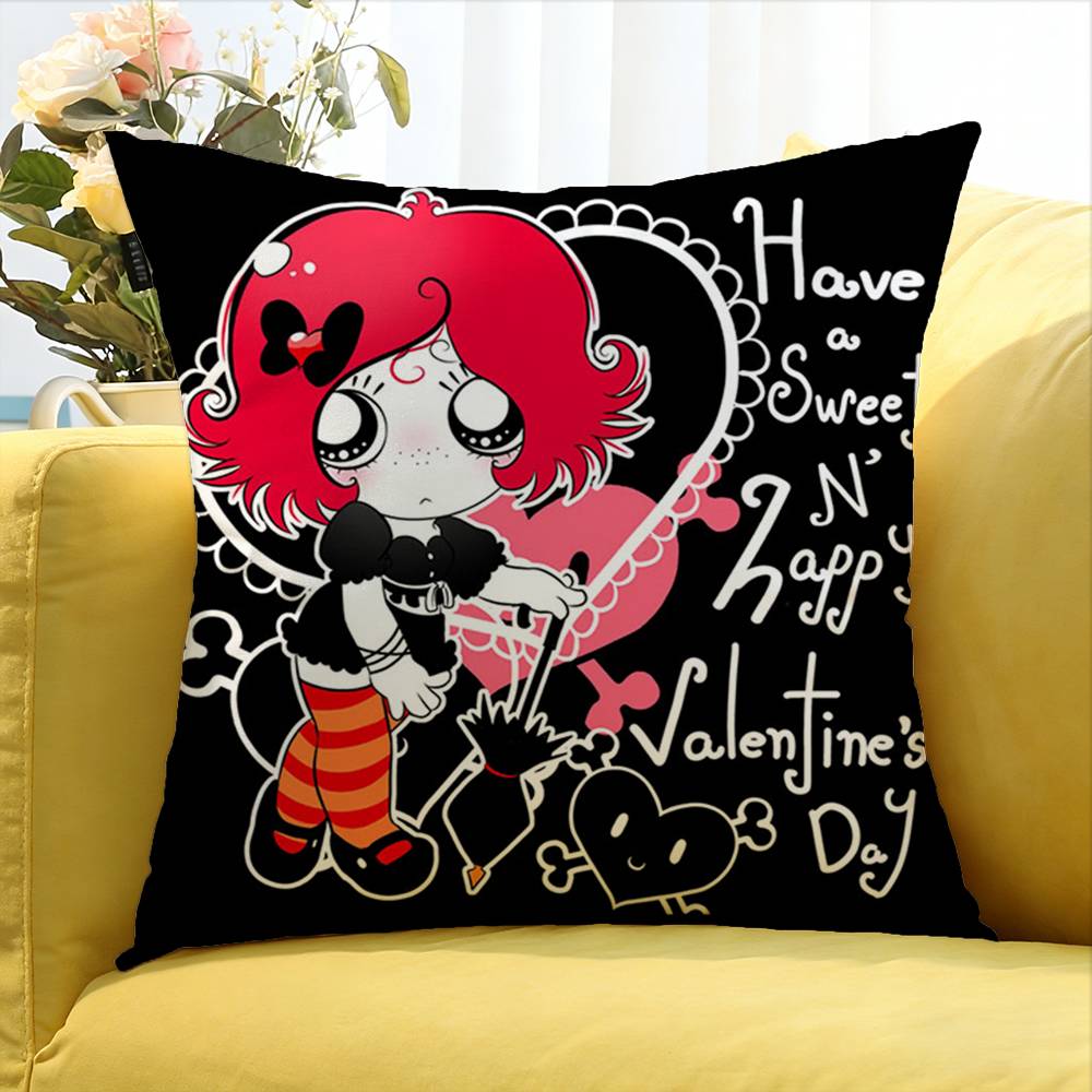Anime R-Ruby Gloom Various Sizes Square Pillow Case For Car Home Bedchamber Decor
