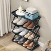 1pc X-Shaped Shoe Rack Multi-Functional Assembled Shoe Cabinet Household Dust-Proof Storage Simple Household Assembled Shoe Rack