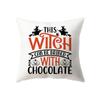 Alphabet Halloween Theme Throw Pillow Cover Devil Pumpkin Throw Pillow Cover Sofa Chair Bed Cushion Cover Home Decor