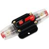 12V-24V DC Inline Car Circuit Breaker Manual Reset Switch Audio Fuse 20A/30A/40A/50A/60A/80A/100A