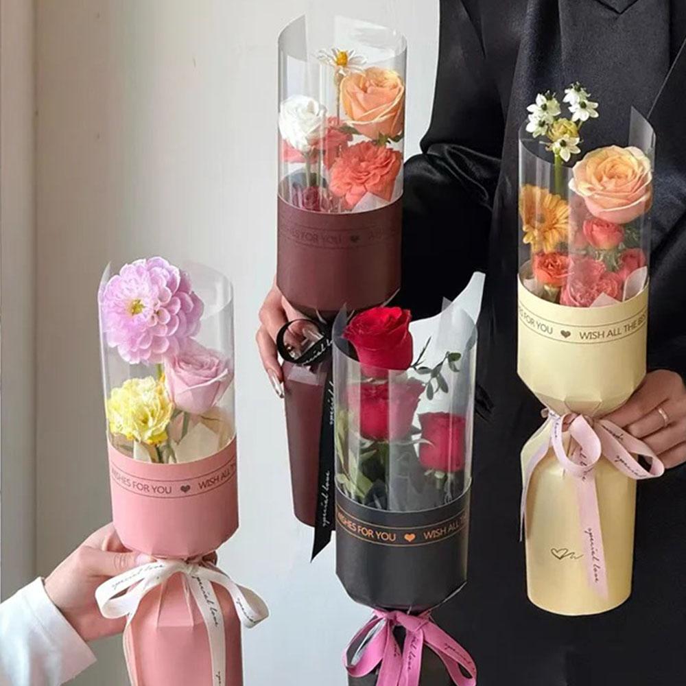 DIY Mother's Day Bouquet Bag Literary Packaging Bags Gifts Flower Wrapping Paper