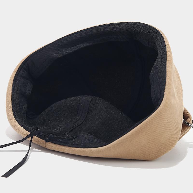 Manufacturer Cute Brown Berets with Bear Ears Fashion Brimless Hats Women Men Vintage Spring Autumn Winter Streetwear Hat