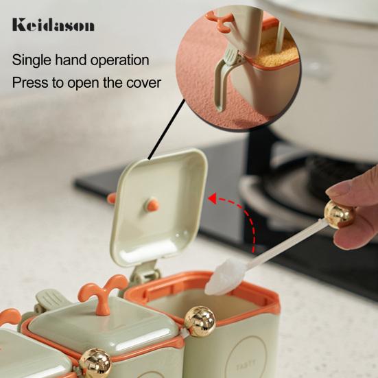 1 комплект, практичный, удобный, с удобной ручкой, контейнер для специй, сахар, соль, банка для специй, товары для дома