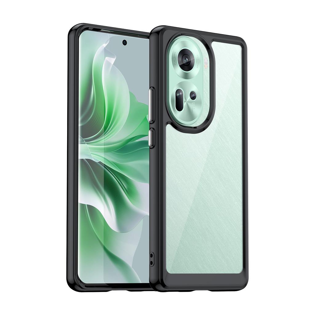 Ударопрочный прозрачный чехол TPU для OPPO Reno 11 5G 10 Pro 8 7 Lite 8T 7Z защитный чехол рамка Funda Coque Capa