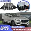 Для MG ZS ZS11 ZX ZST VS EV 2018~2024 MK1 1-е 8 шт. Накладки на оконные стойки Наклейки на стойки B C Защитная пленка для стоек Автоаксессуары