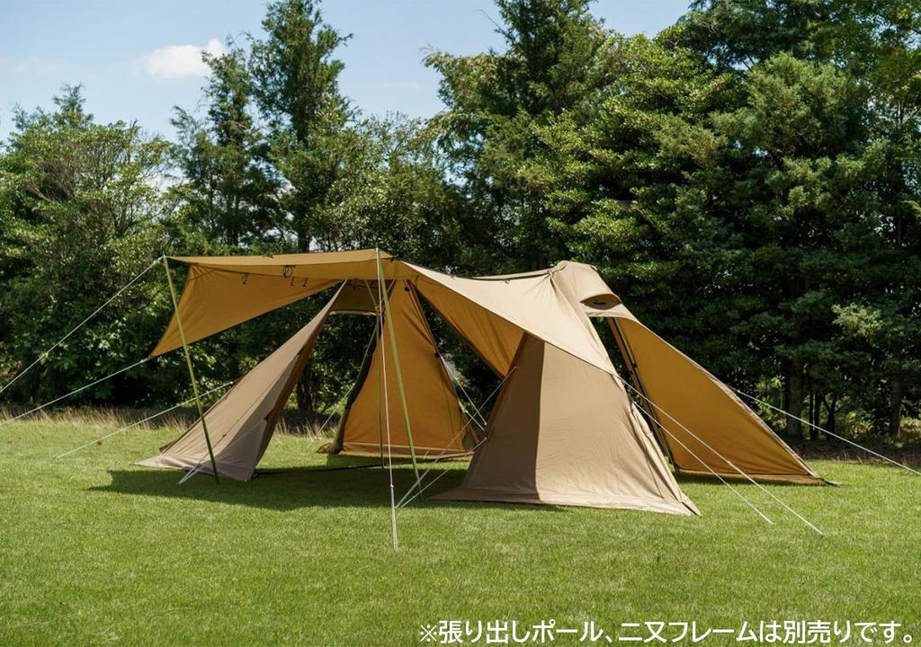 ogawa Кемпинговая палатка на шесте Twin Cresta 2 3348 Sand Beige T/C [для людей]