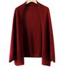 Ladies' Fashionable Cashmere Shawl Paired With Warm, Fashionable And Stylish High-end Knitted Cape Dual-use Scarf