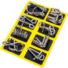 8pcs/set Metal Puzzle Toys with Intelligent Buckle and Loop Release Buckle