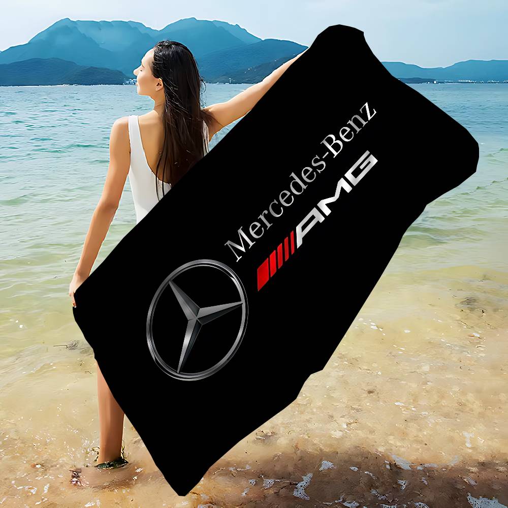 CQQ1 M-Mercedes-B-benz Big Microfiber Beach Towels Quick Dry Towel Sand Beach Towels Pool Towel for Travel Swim Pool Yoga