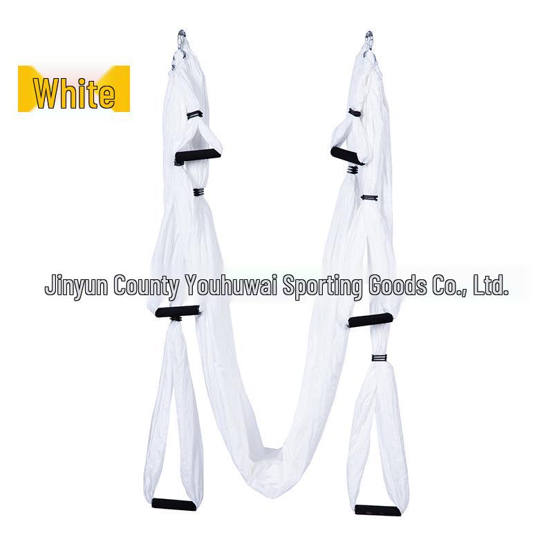 Гамак для воздушной йоги с 6 ручками - Неэластичный нейлон для студийной инверсионной фитнес-тренировки