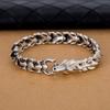 S925 Sterling Silver Jewelry Domineering Faucet Keel Men's Bracelet Domineering Retro Thai Silver Bracelet