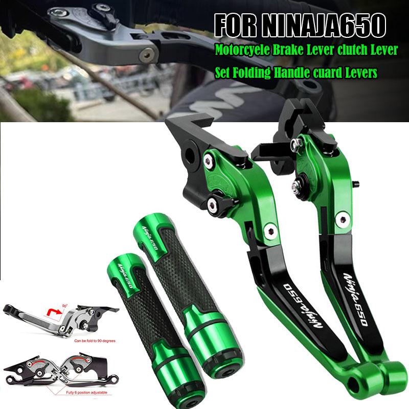 For NINJA 650 ABS 650R Ninja650 KRT 2017-2022 Motorcycle CNC Foldable Extendable Brakes clutch lever Handlebar handle kit