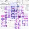 Multi Color Dot Stickers 6pcs/pack, Removable Self-Adhesive Round Tags PET Stickers Waterproof, Decoration Stickers