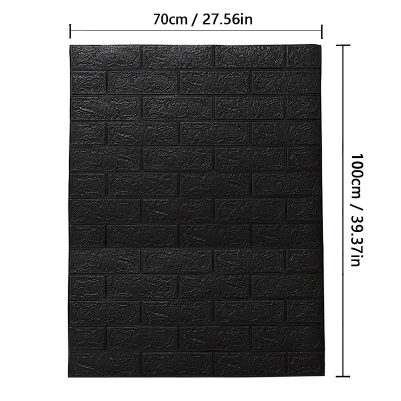 Wallpaper Home Brick Foam Panels 3D Wall Stickers Self-adhesive DIY Embossed Stone Wallpaper Home Decor Living Room Kitchen