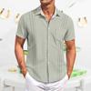 Men's Casual Short-sleeved Shirt Slim Fit Stylish Men's Hawaiian Print