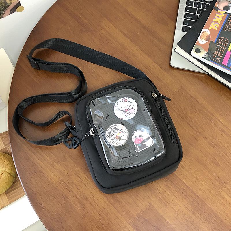 Japanese Transparent Ita Bag: Versatile Small Capacity Crossbody Shoulder Bag for Women