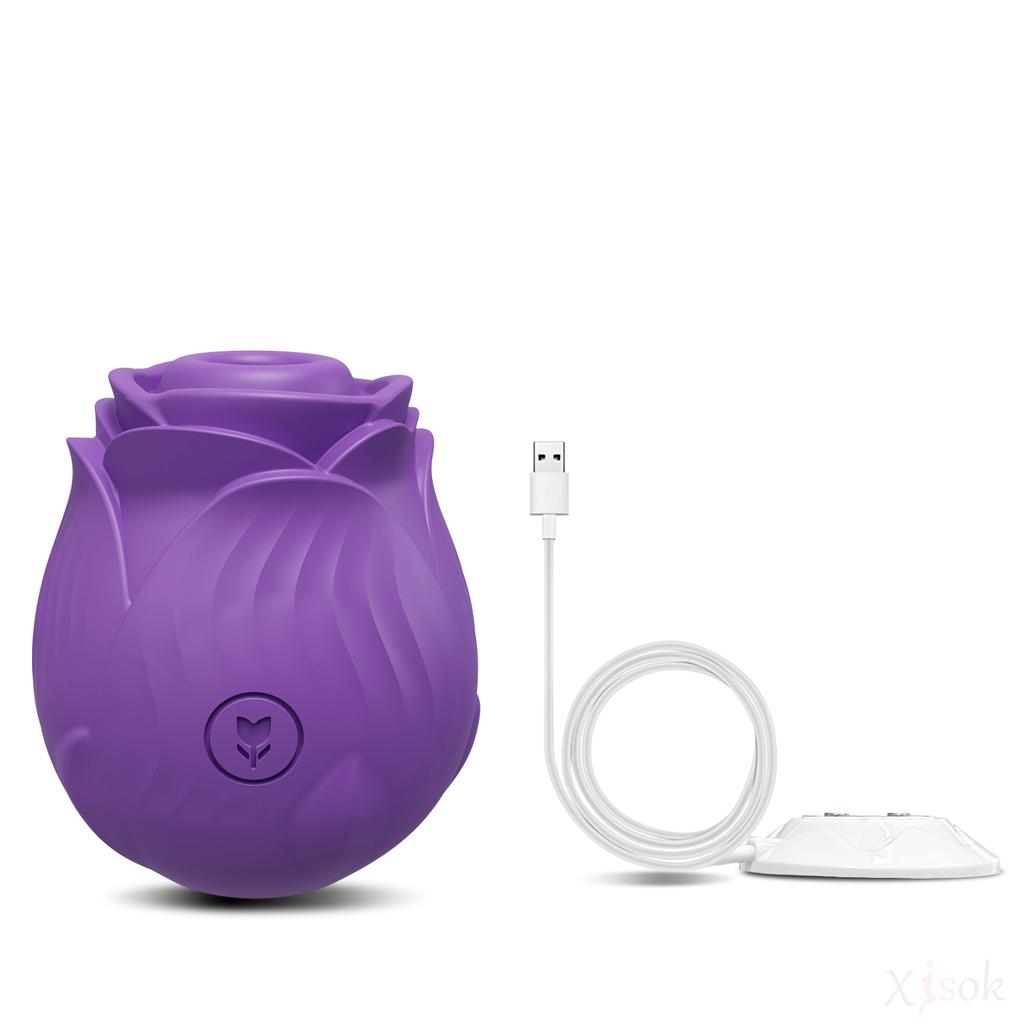 Sucking-Rose Vibrator Toy for Women Vacuum Stimulator Oral Nipple Clit Sucker Female Sex Toys for Women Adults Sex Shop