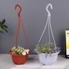 Пластиковый подвесной горшок для цветов, растений, с цепочкой, корзина, держатель для горшка, горшки для суккулентов, цветов, контейнер, декор для дома и сада