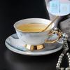 Retro Imperial European Coffee Cup Set Porcelain Tea Sets Luxury Gift Bone China Ceramic Cafe Wedding Decoration Drinkware