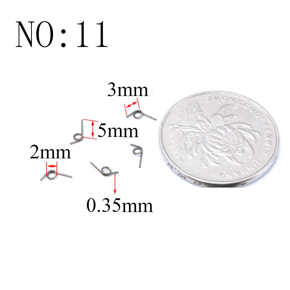 20PCS Wire Diameter 0.3mm Micro Mini 304 Stainless Stee Torsion Spring For Jewelry