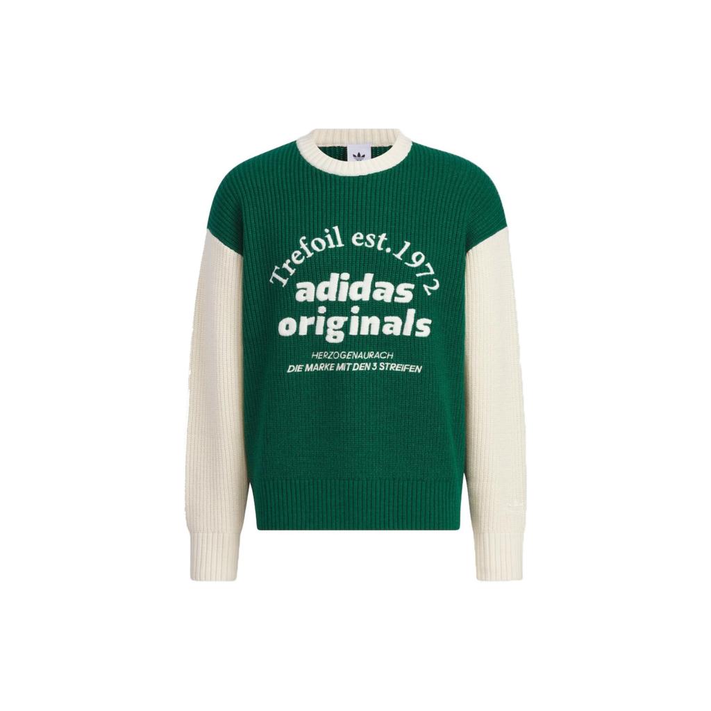 Adidas Originals Trefoil Collection Outfit Sweater Unisex Forest Green IW6288