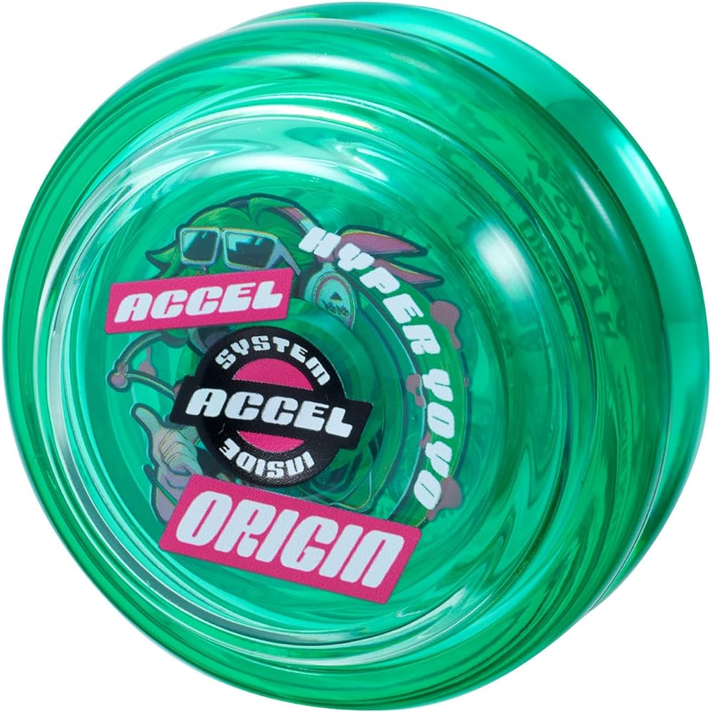 Игрушка Bandai Hyper Yo-Yo Accel Punkish Green с высокой производительностью и прочным дизайном