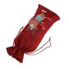 Drawstring Wine Bag Portable Burlap Rhinestone Painting Pattern Durable Burlap Wine Gift Bags