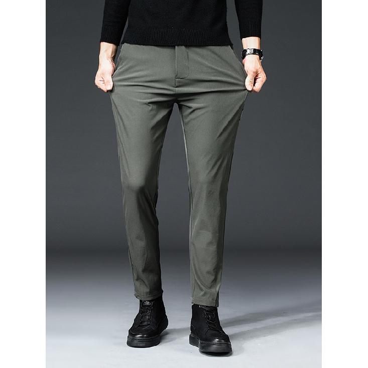 Spring And Autumn Men'S Casual Pants Versatile Pants Stretch Comfortable Breathable Straight Leg Pants Men'S Style