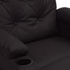 Recliner Chair Black Artificial Leather