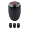 Shift Knob MT [5/6 Speeds] Car Manual Shift Knob Aluminum with Conversion Adapter (6 Speed, Black)