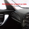 Carbon Fiber Air Vent Trim Frame for BMW 1 Series F20 F21 F22 RHD, Dashboard Side & Center AC Outlet Panel Cover Sticker