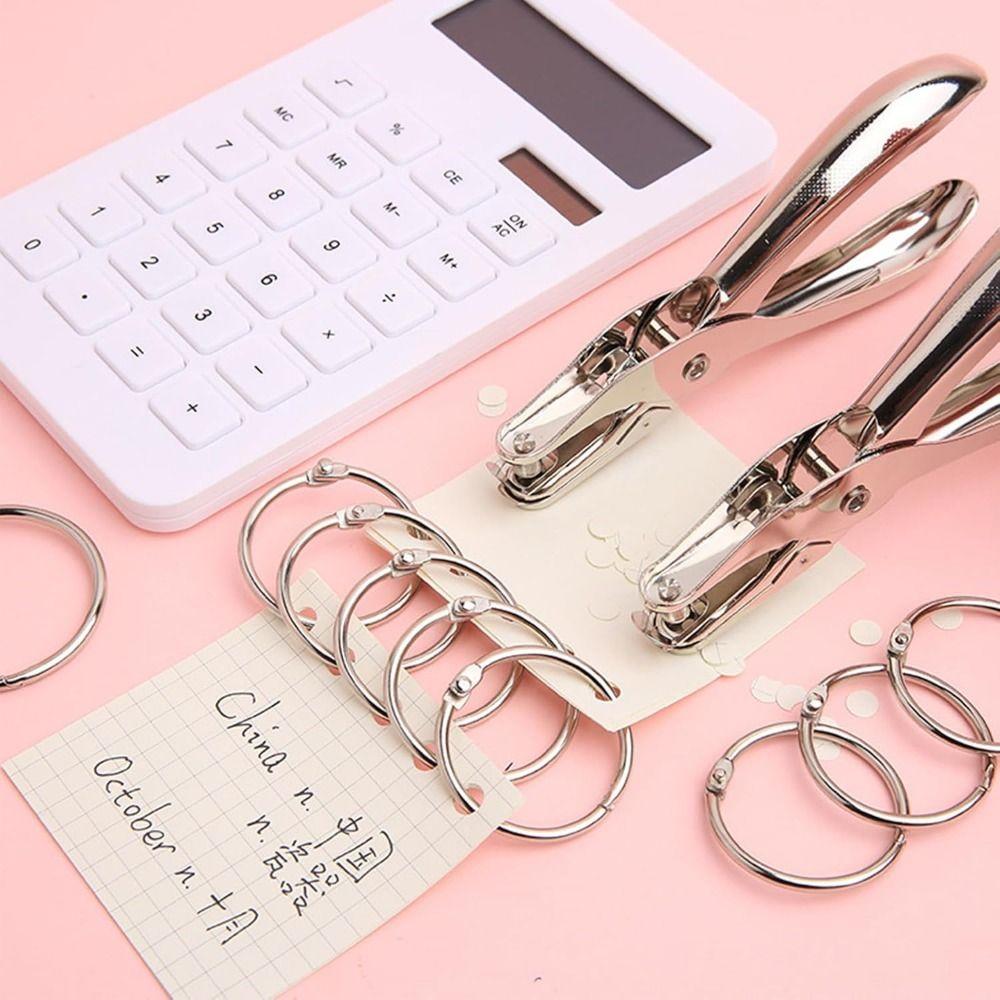 50Pcs Sturdy Metal Binder Rings O Ring Book Binder Rings Metal Opening Ring Home Office